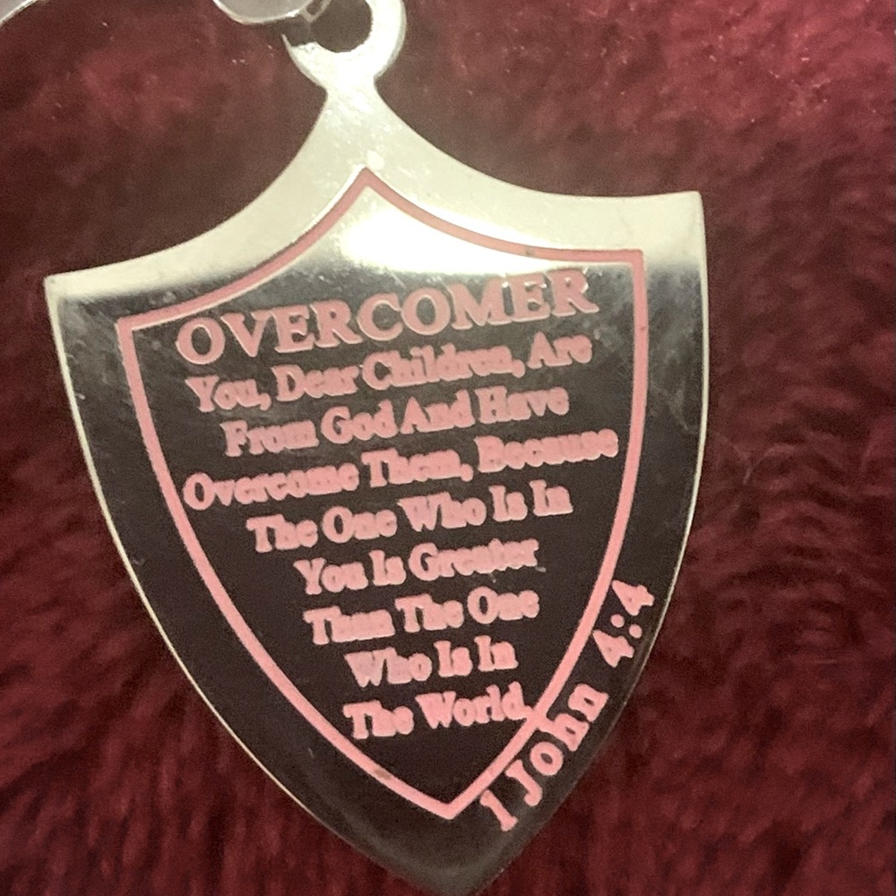 1 John 4:4 Necklace. Silver.